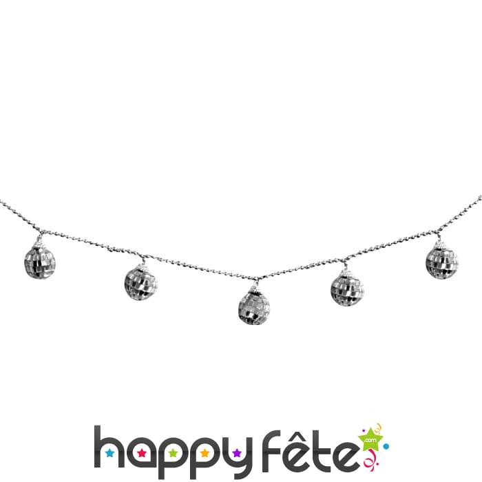 Guirlande boules a facettes
