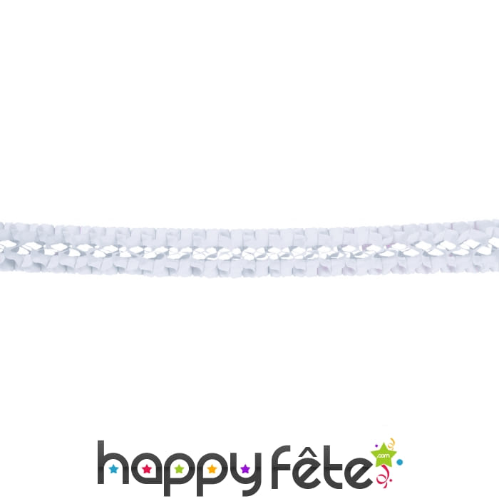 Guirlande boa blanche en papier