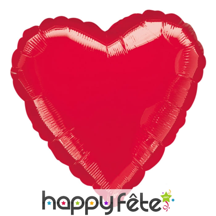 Grand ballon coeur rouge de 81cm