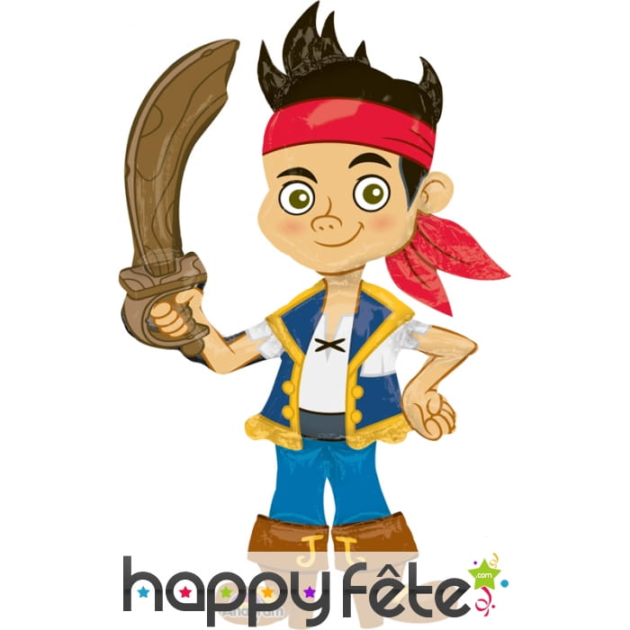 Grand ballon de la forme de jake le pirate