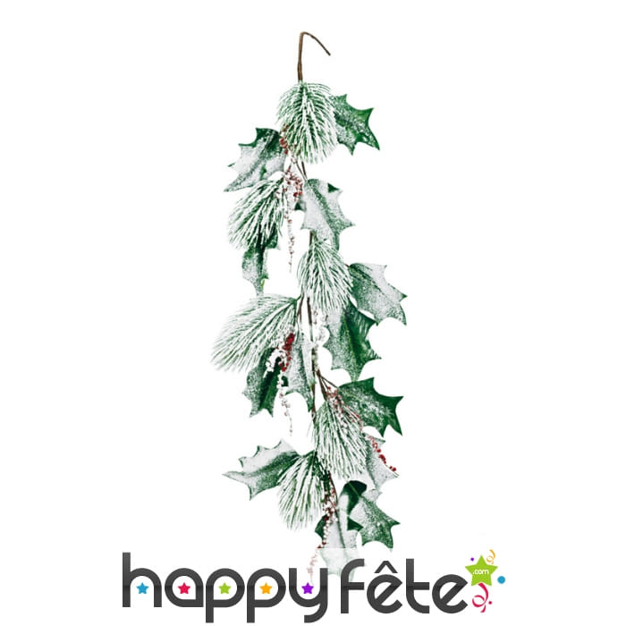 Grande branche de houx à suspendre, 180 cm