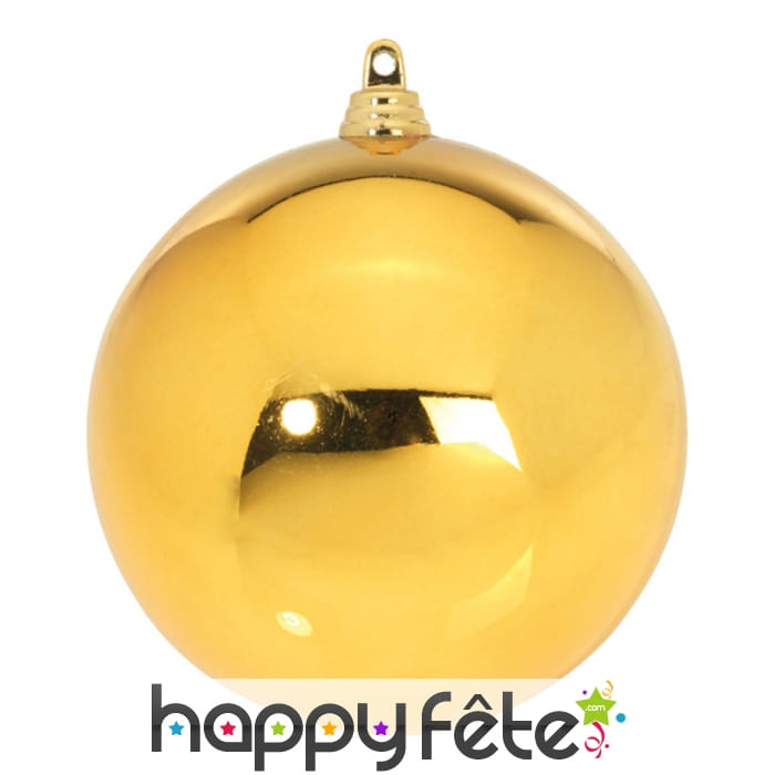 Grosse boule de noël dorée