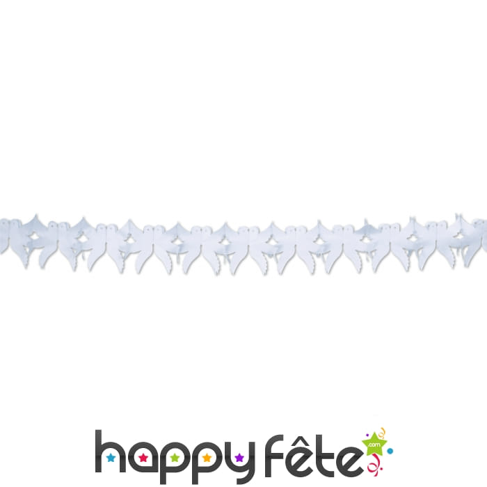 Guirlande blanche de colombes