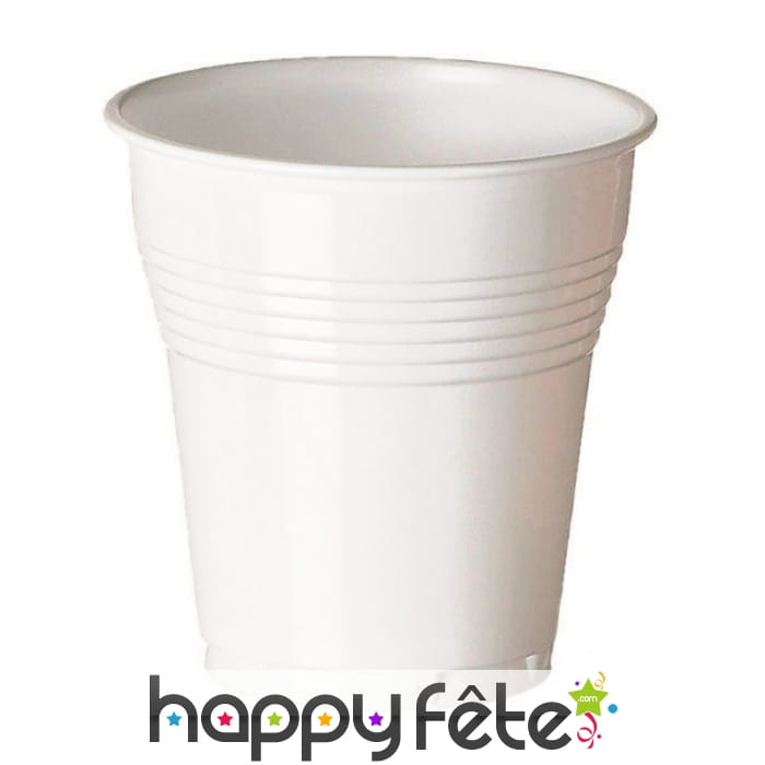 Gobelet blanc évasé