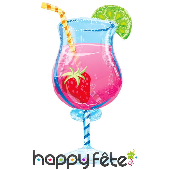 Grand ballon en forme de cocktail
