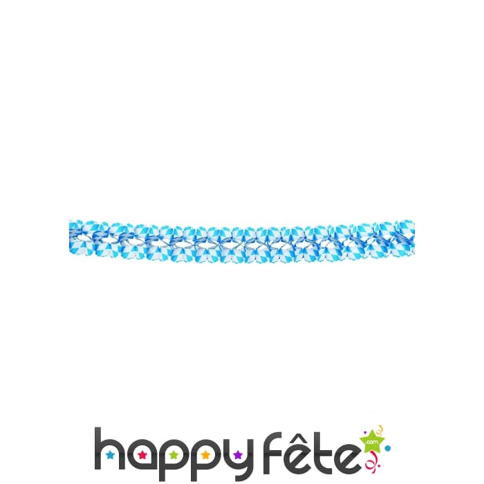 Guirlande bleue et blanche Oktoberfest, 350cm