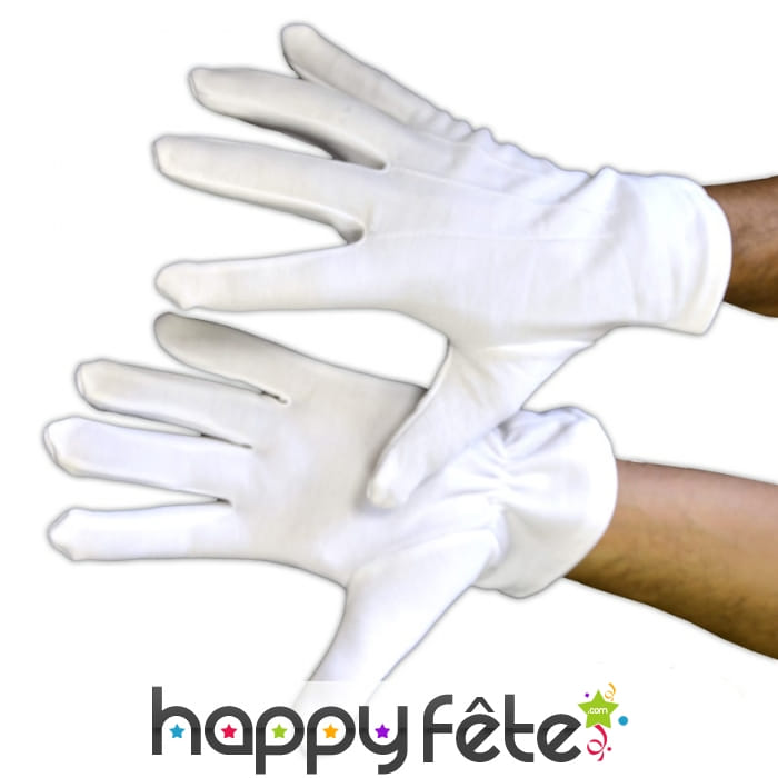 Gants blancs qualité pro, polyester