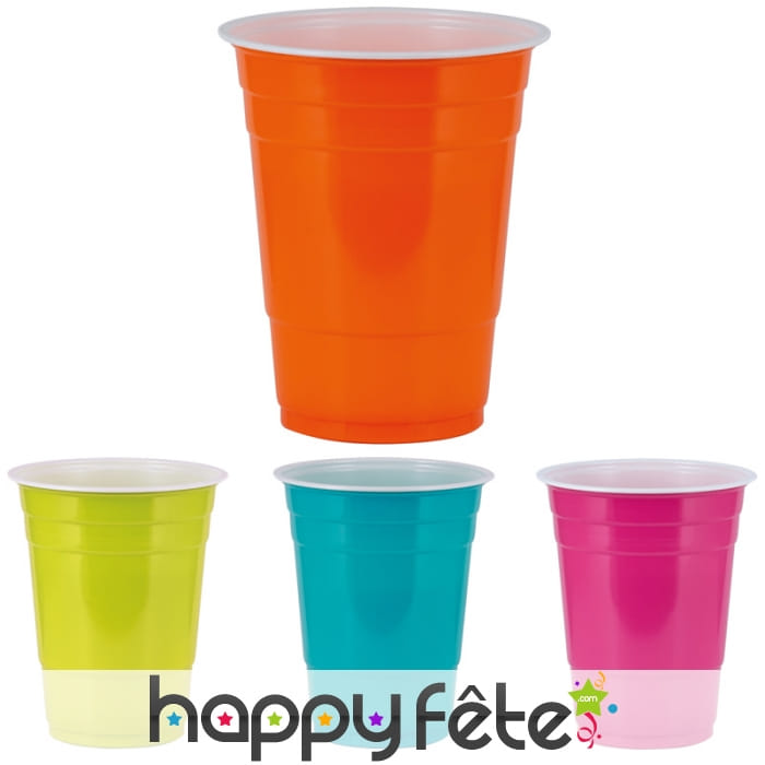 Gobelets colorés de 29cl