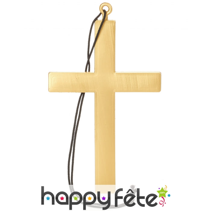 Grande croix dorée de moine