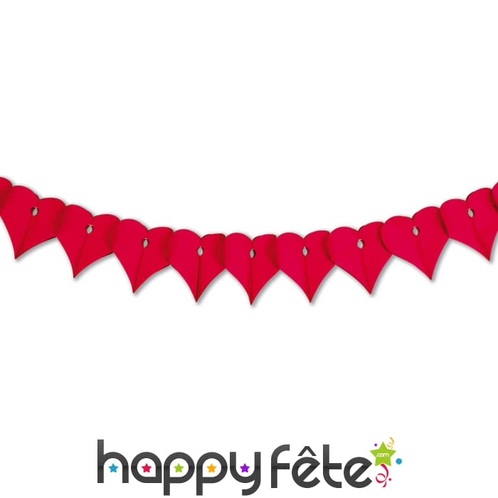 Guirlande coeurs ignifugée
