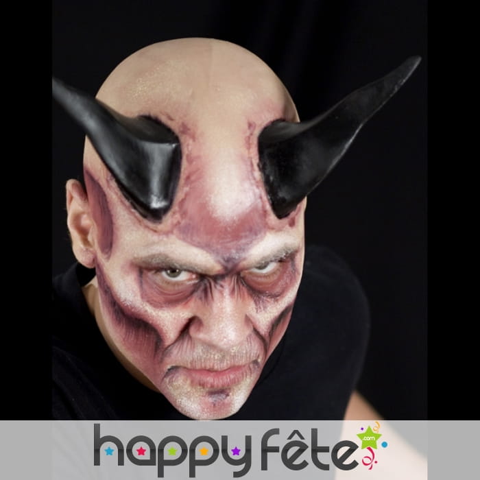 Grandes cornes noires en latex