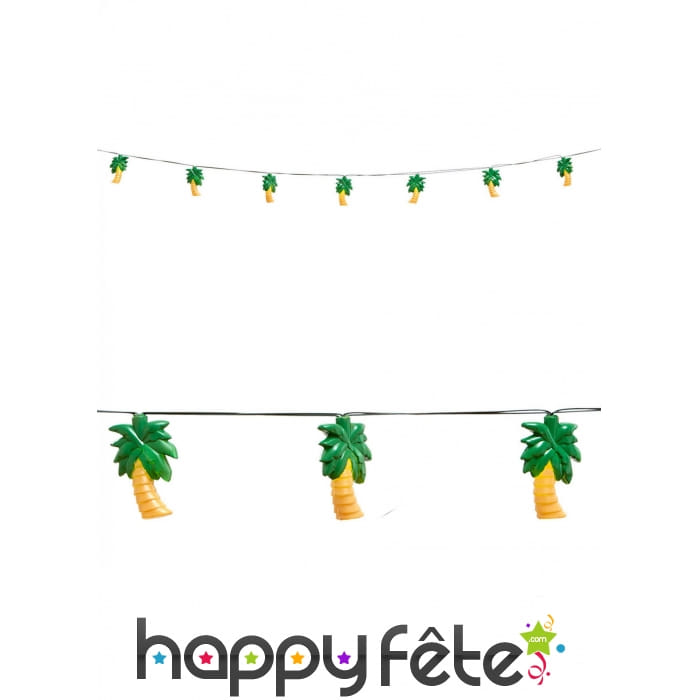 Guirlande de 10 palmiers lumineux 2,5m