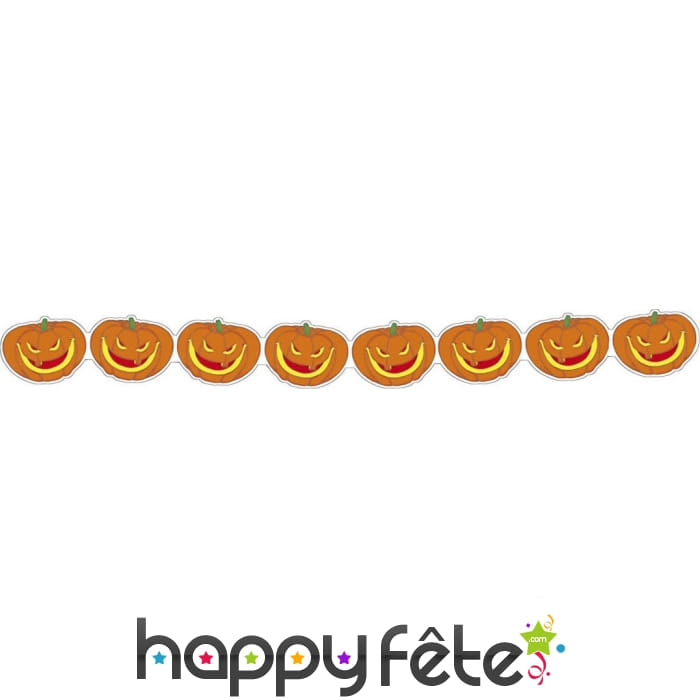 Guirlande de citrouilles en papier, 3m