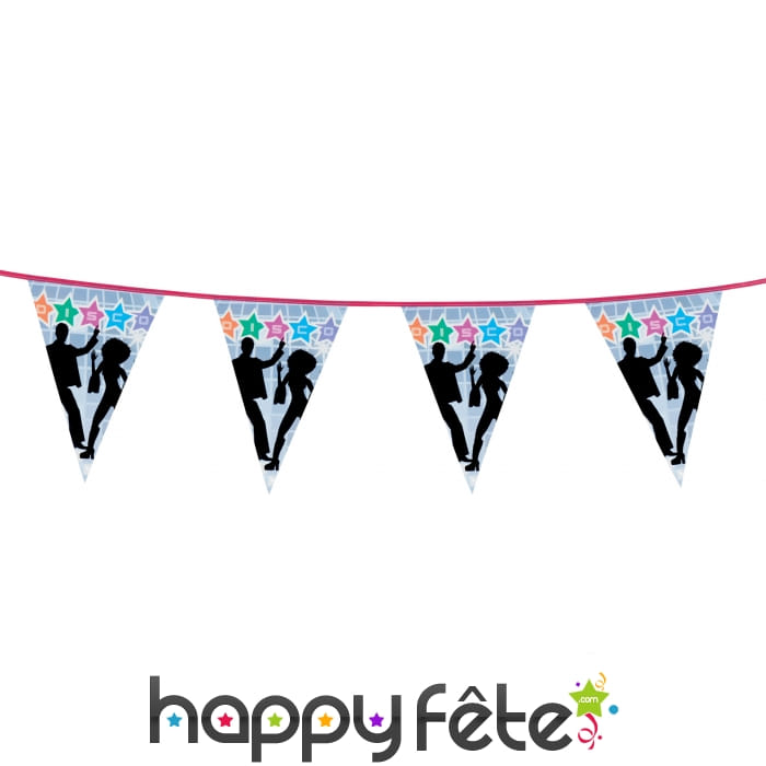 Guirlande disco de fanions