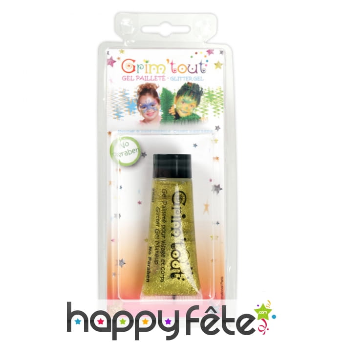 Gel doré et pailleté pour le visage, 25ml