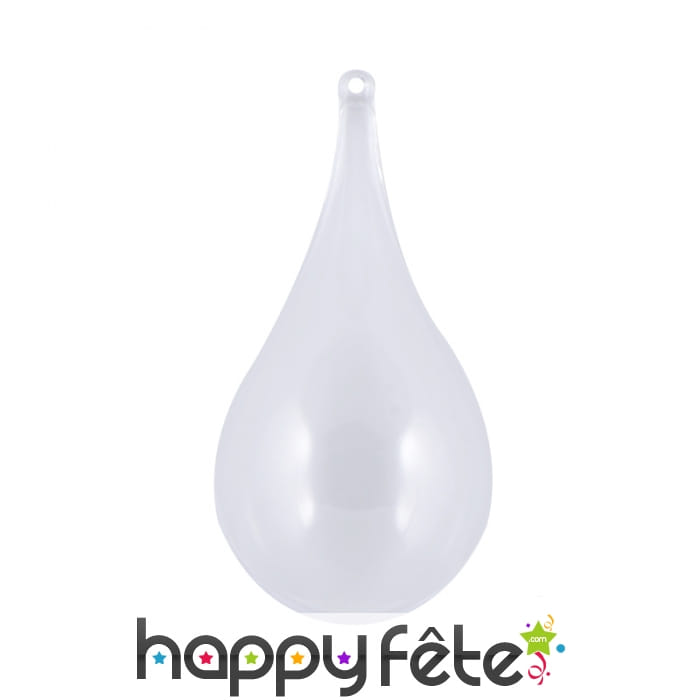 Goutte d'eau transparente à remplir
