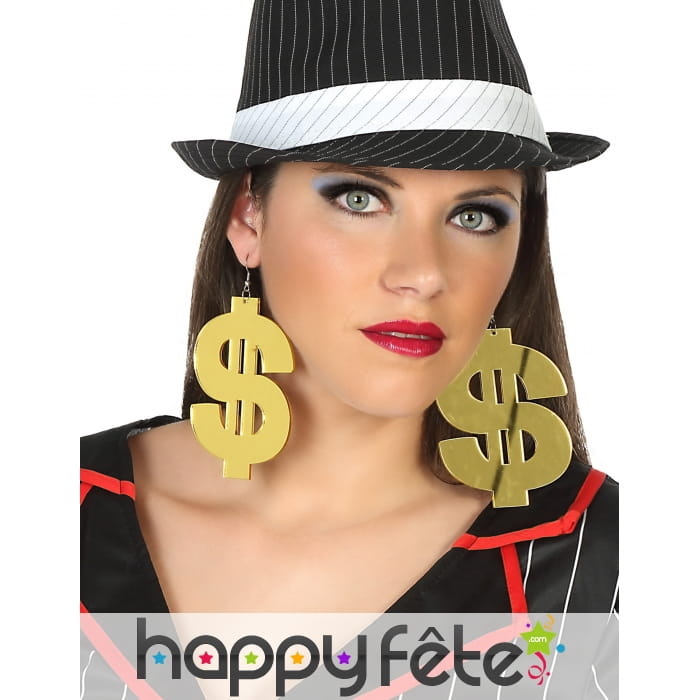 Grand Dollar en boucles d oreilles