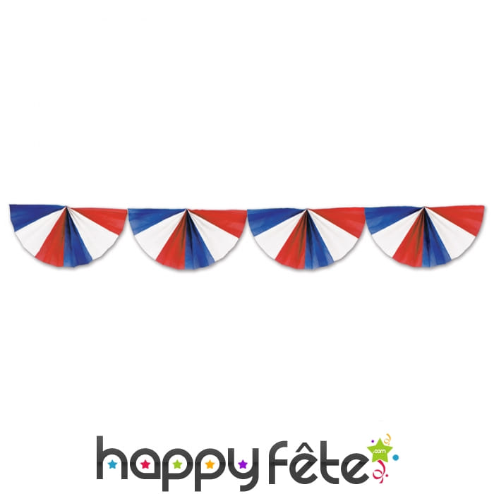 Guirlande d'éventails 14 juillet, 275cm