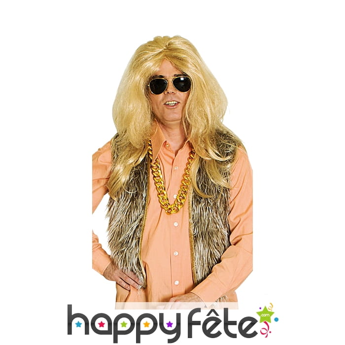 Gilet de fourrure brun