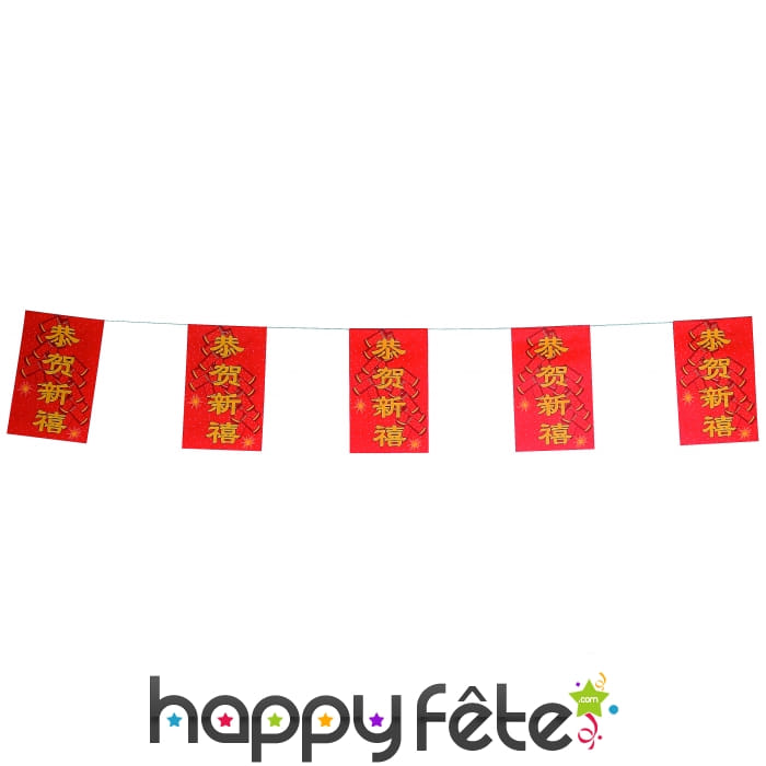 Guirlande de fanions chinois