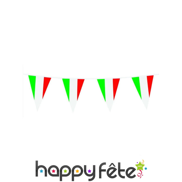 Guirlande de fanions drapeau Italien 10m