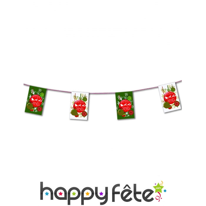 Guirlande de fanions Joyeux Noel, 450cm