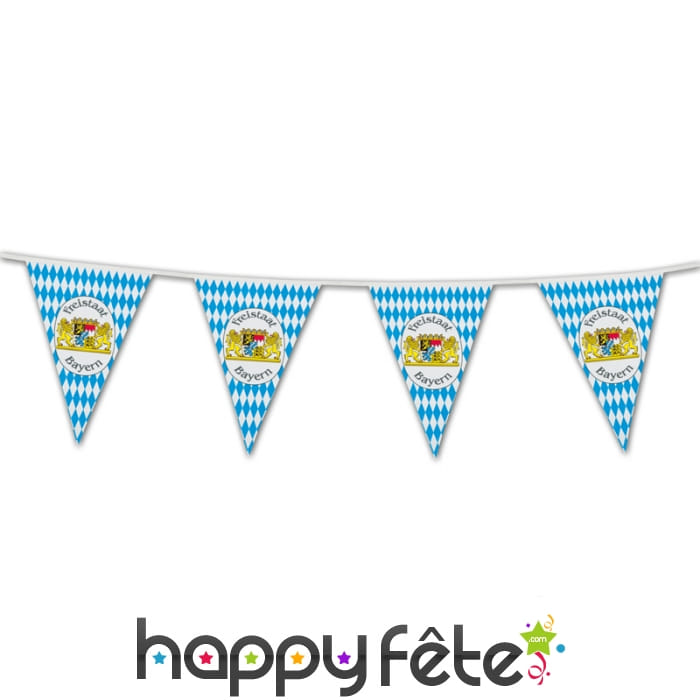 Guirlande de fanions oktoberfest, 10m