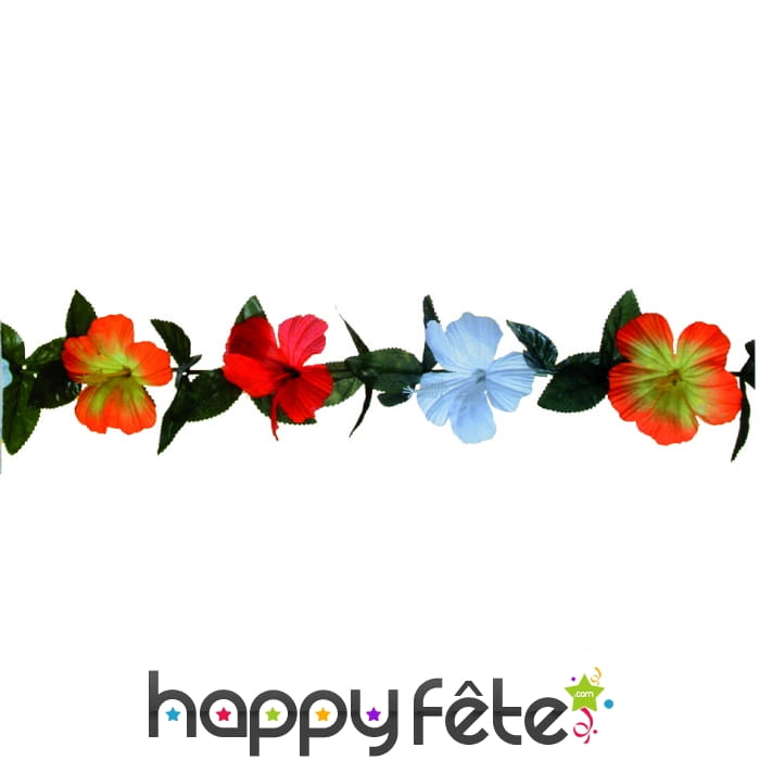 Guirlande de fleurs et feuilles