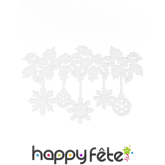 Guirlande de Flocons blancs en feutrine adhésive