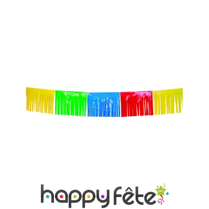 Guirlande de franges multicolores, 10 mètres