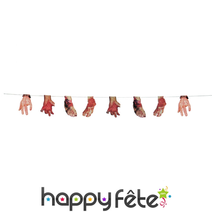 Guirlande de membres coupés, 2,9m