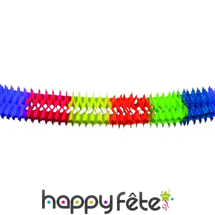 Guirlande de papier multicolore, 6 m