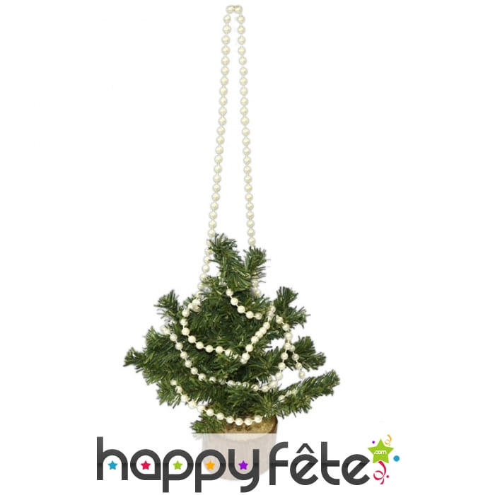 Guirlande de perles blanches de 2,7 m