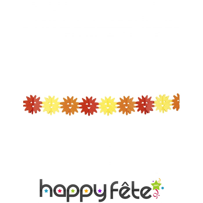 Guirlande de soleils trois couleurs 4m