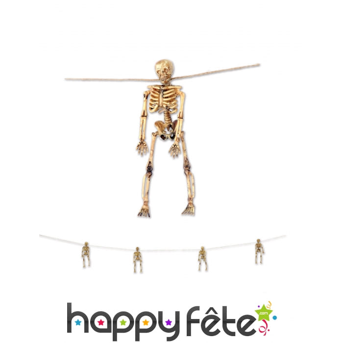 Guirlande de squelettes, 156cm