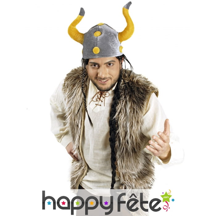 Gilet de viking en peluche