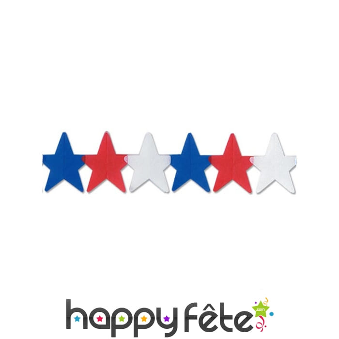 Guirlande étoiles Amérique en papier de 366cm