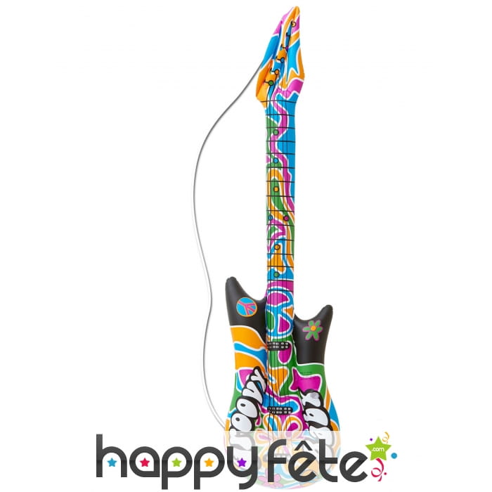Guitare électrique hippie gonflable de 105 cm