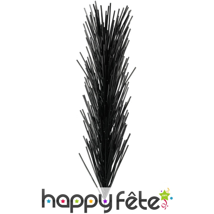 Grand épi noir métalisé de 80 cm