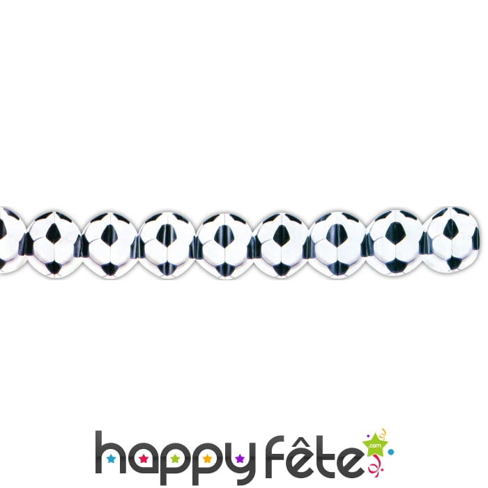 Guirlande en papier ballon foot
