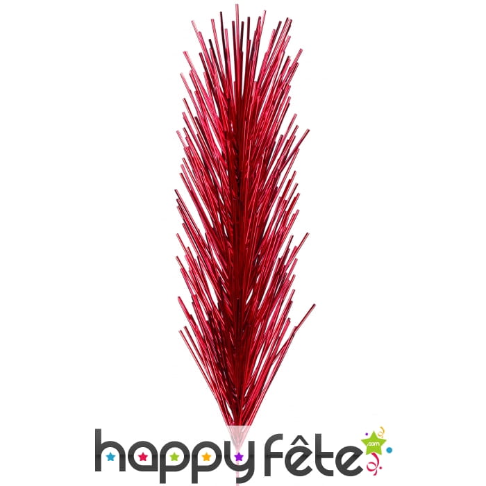 Grand épi rouge métalisé de 80 cm