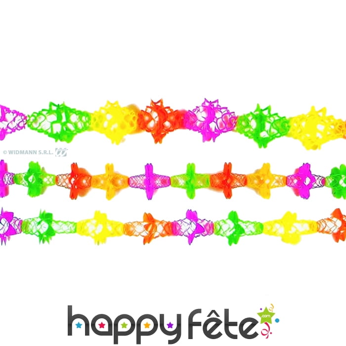 Guirlandes fluo en papier