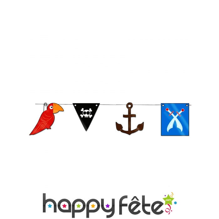 Guirlande figurines pirate de 3m