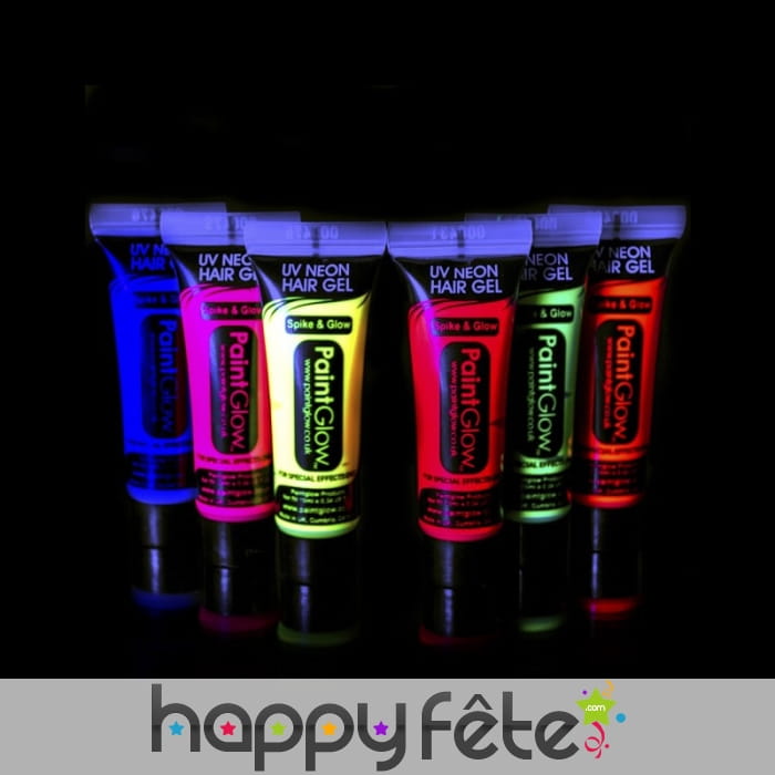 Gel fluo UV pour cheveux