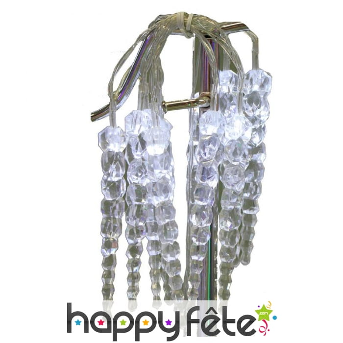 Guirlande glaçon clignotante de 1,35m