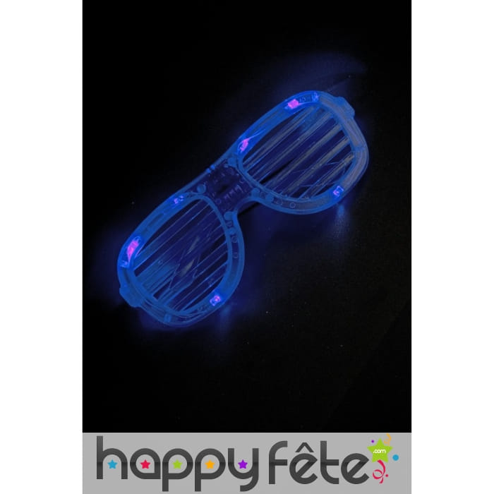 Grill glasses lite up clear/blue box 12