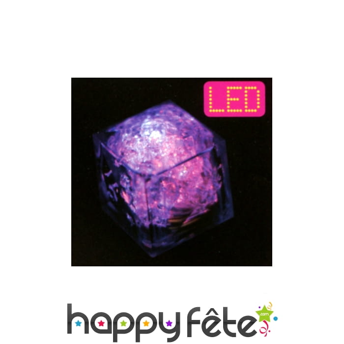 Glaçon glignotant multicolore