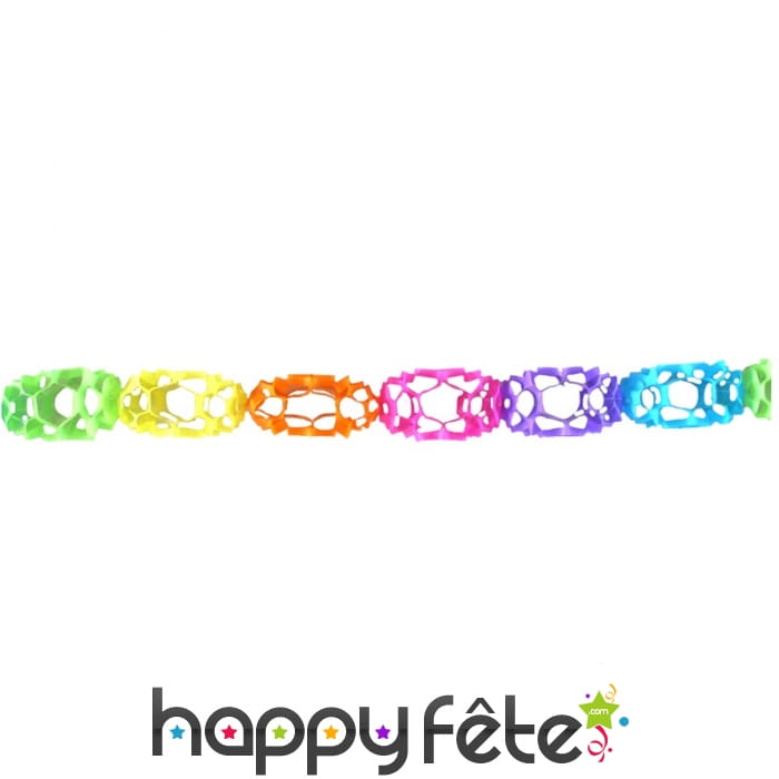 Guirlande grecque multicolore en papier, 4m