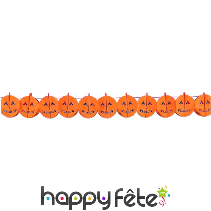 Guirlande halloween de citrouilles