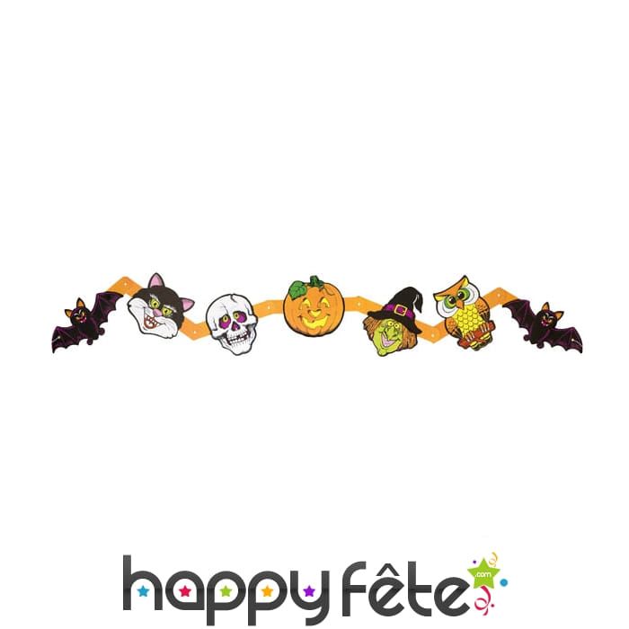 Guirlande halloween de personnages